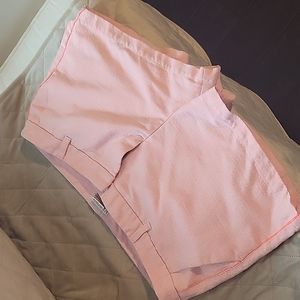 Pink merona flat front shorts